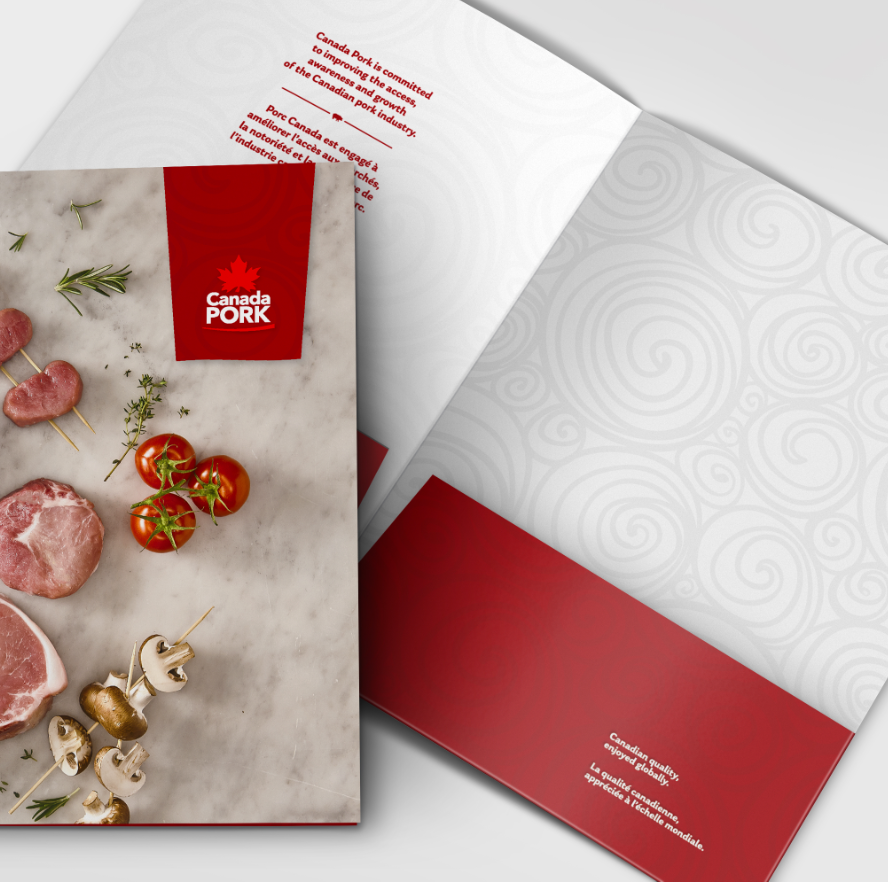 Canada Pork Kit Folder | Print Brand communication tools