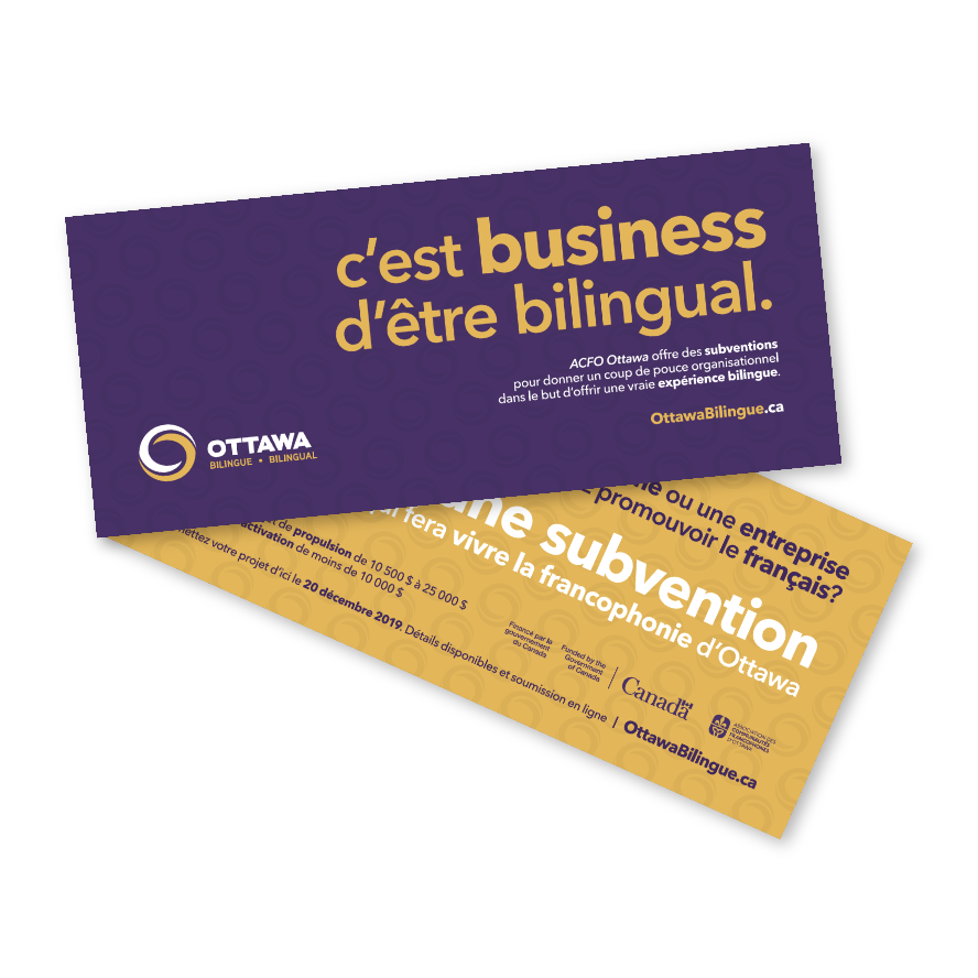 ACFO - Ottawa Bilingue | Print Brand communication tools