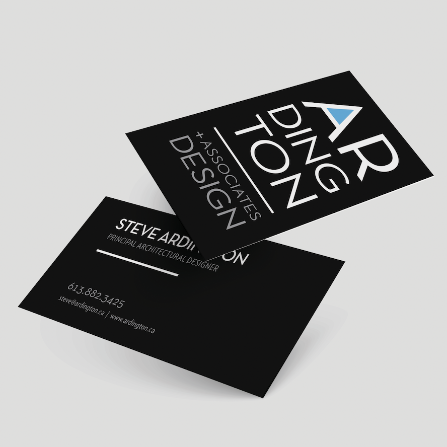 Ardington + Associates Design business card | Brand communication tools