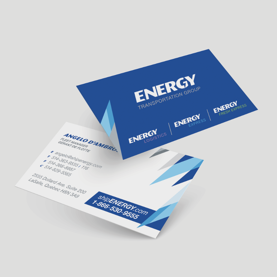 Energy express business card | Brand communication tools