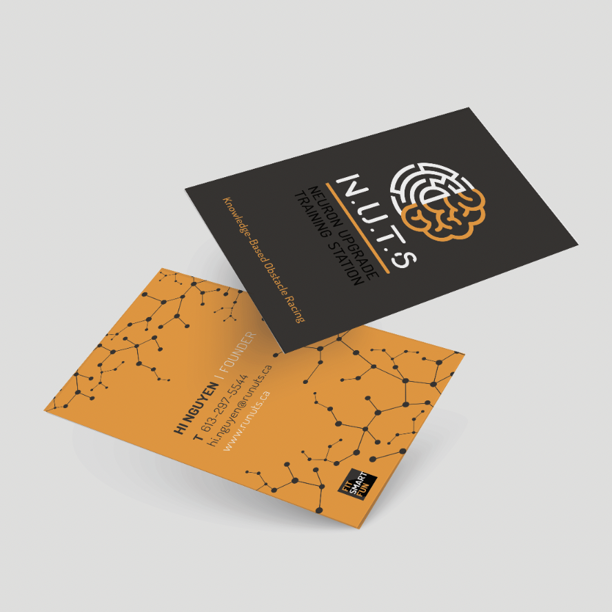 Nuts business card | Brand communications tool
