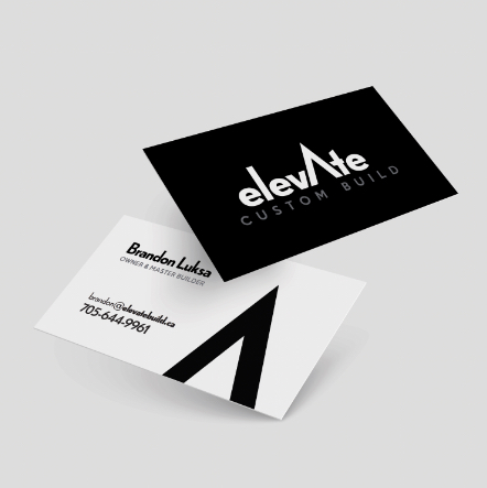 Elevate Custom Build business card | Brand communication tools