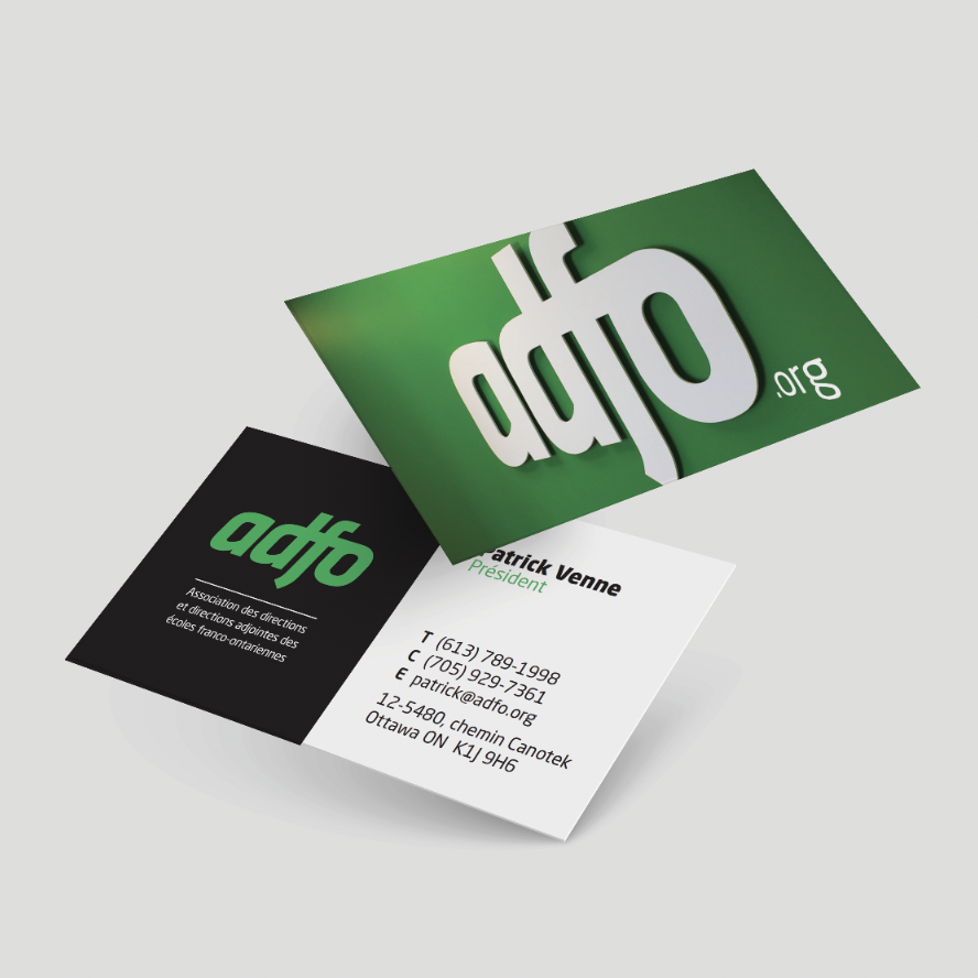ADFO business card | Brand communication tools