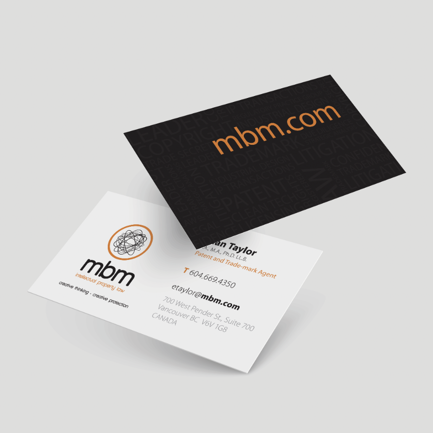 MBM business card | Brand communication tools