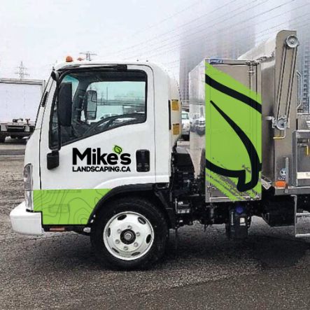 Mike’s Landscape Truck wrap | Display