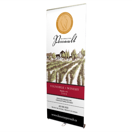 Domaine Perrault Winery Roll up | Display