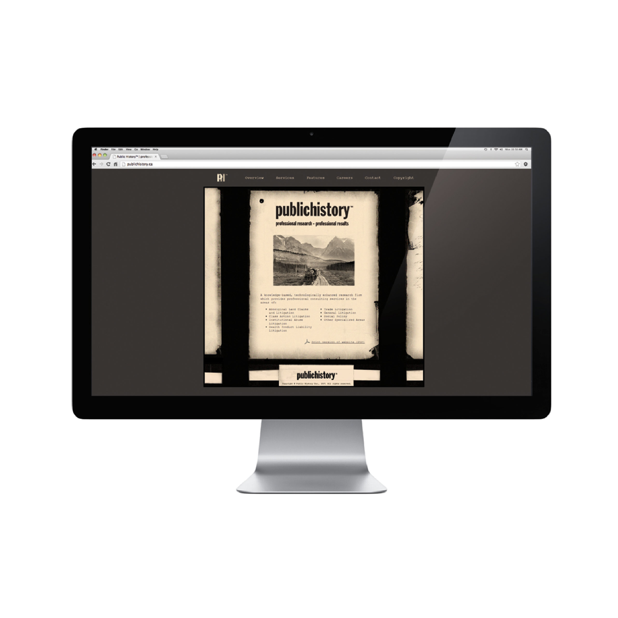Public History Website | Web Design