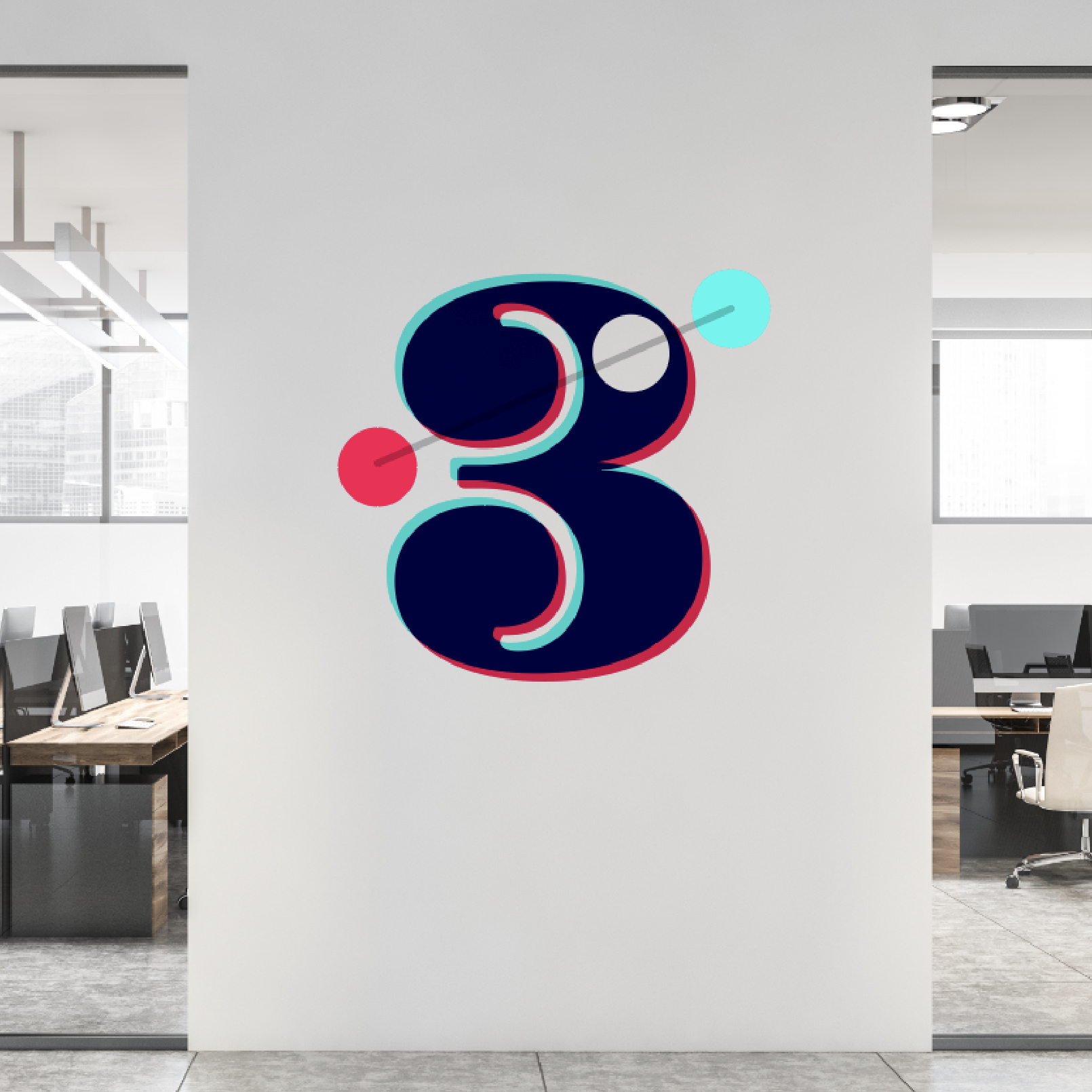 Three Degrees Logo | Display
